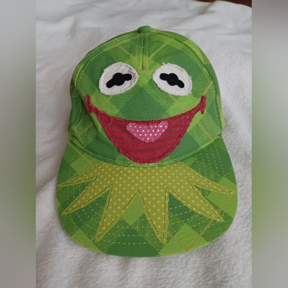 The Muppets Kermit the Frog Hat youth/child Green licensed merch - Picture 1 of 6